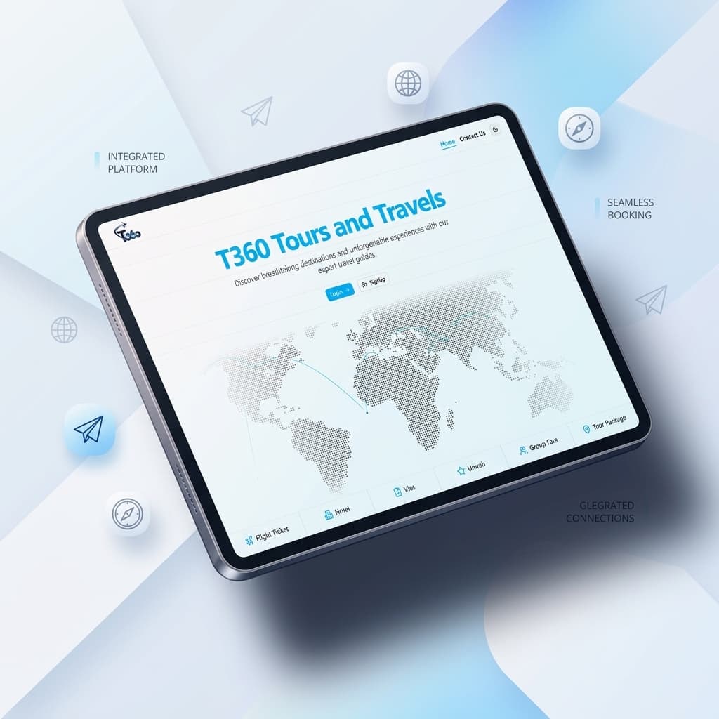 Global map routing OTA panel styled showcase